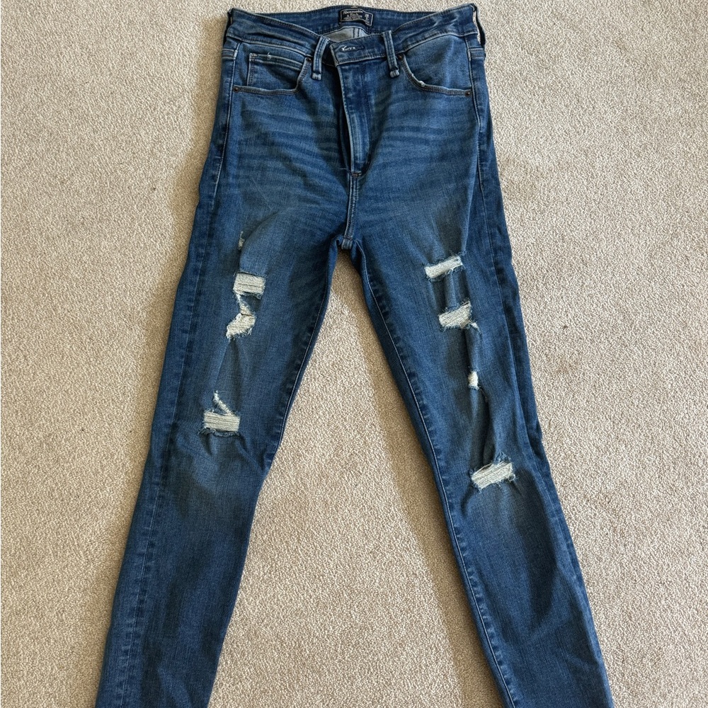 Abercrombie and fitch Simone high rise super skinny jeans size 26